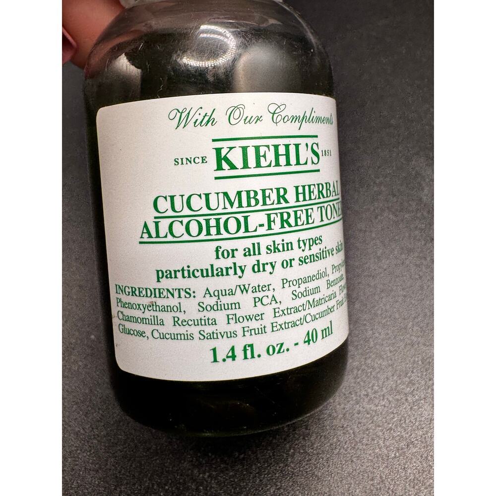 NWT Kiehls Cucumber Alcohol Free Toner Small Travel Size 1.4 fl oz - Picture 2 of 2